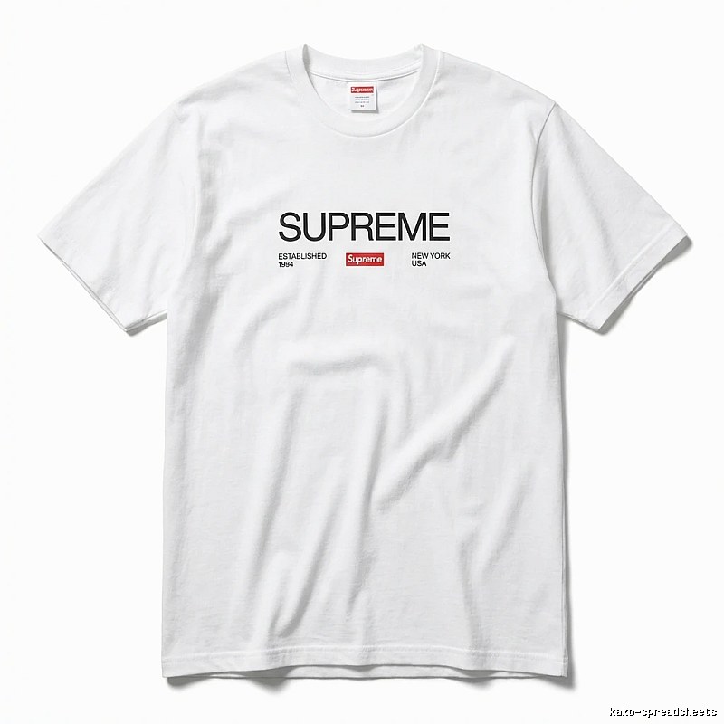 Supreme basic white T-shirt