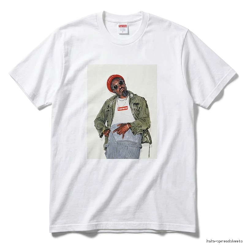 Supreme character print style white T-shirt
