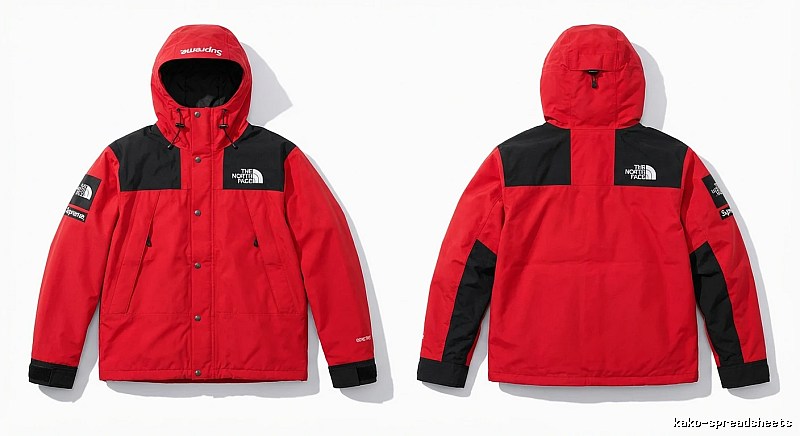 Supreme co-branded red windbreaker