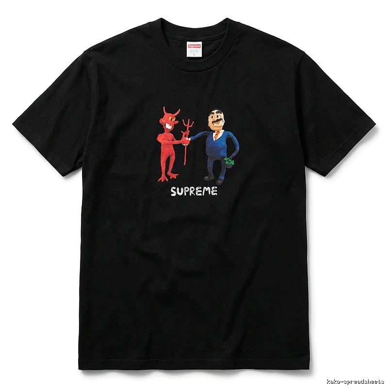 Supreme Demonic Print Black T-shirt