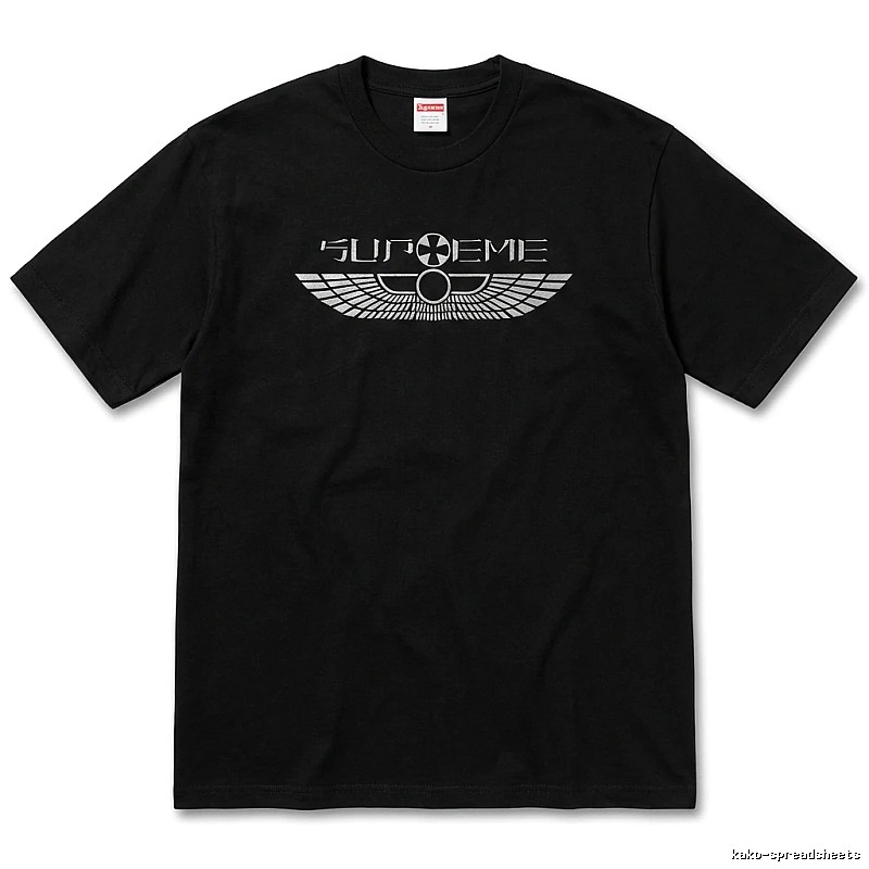 Supreme Flight Series Trendy Cool Black T-shirt