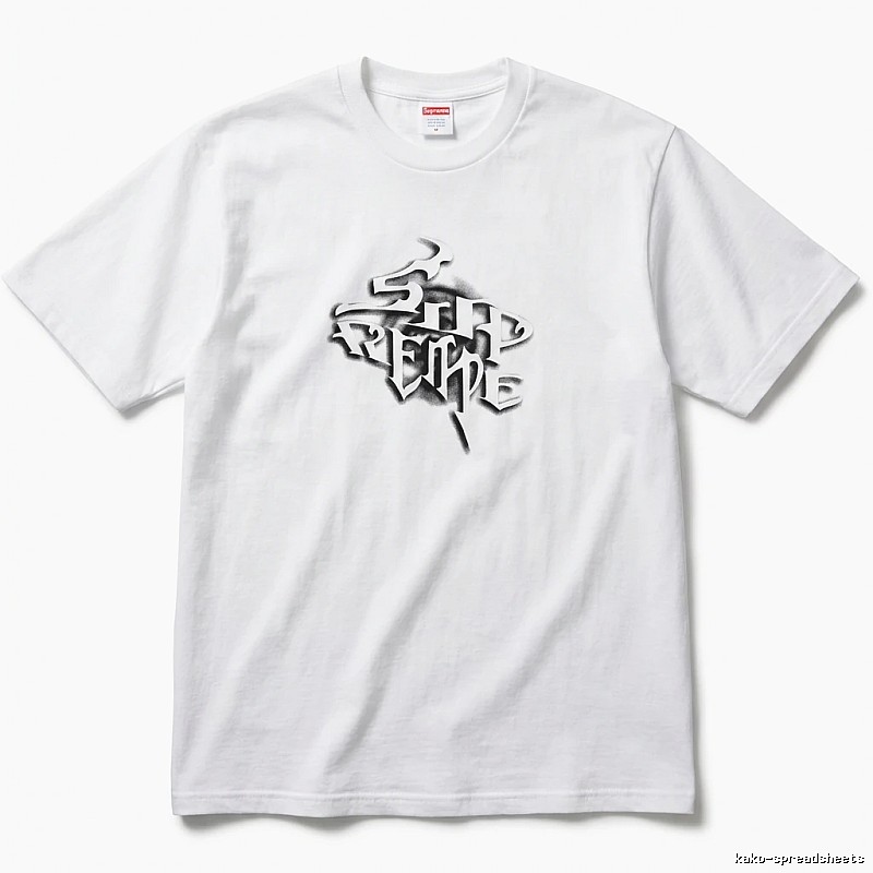 Supreme Gothic Style White T-shirt