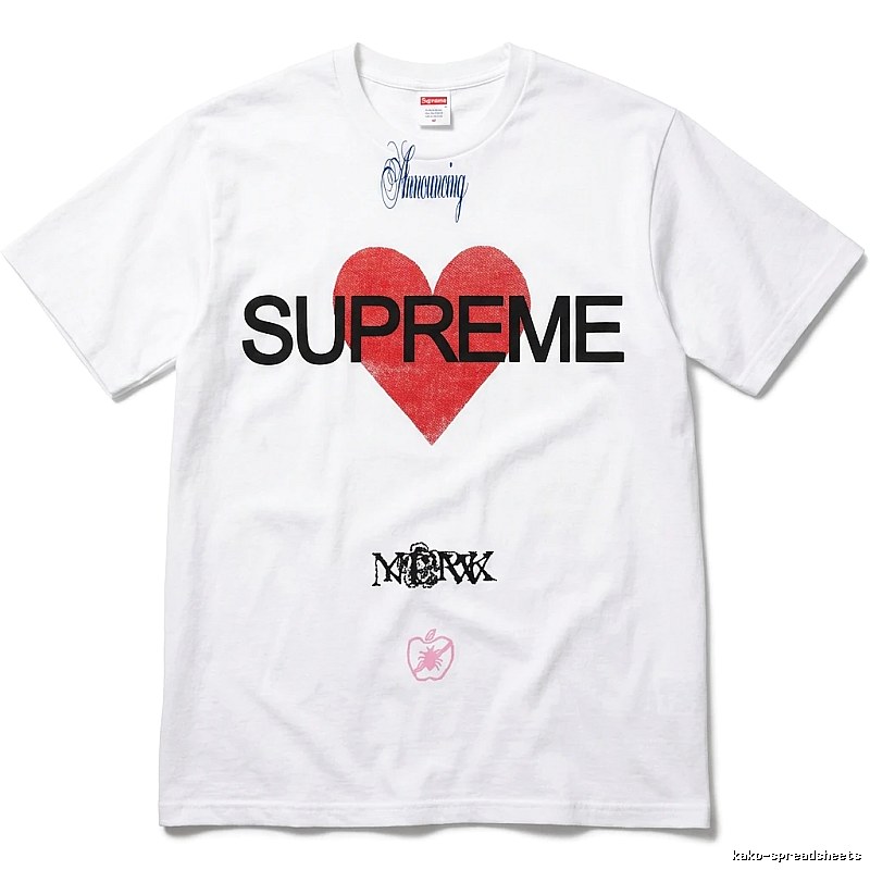 Supreme Love Trendy White T-shirt