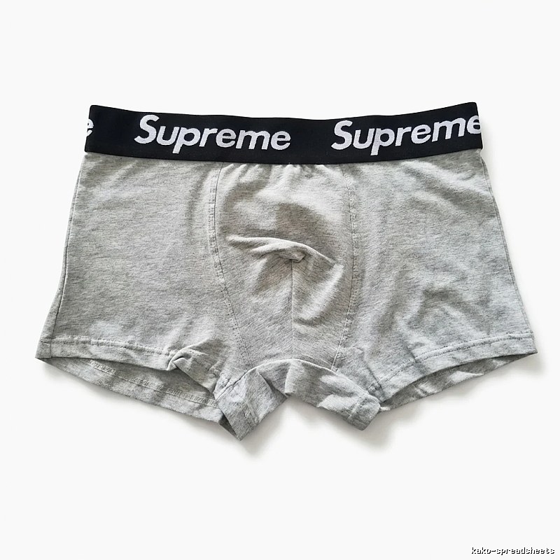 Supreme minimalist light gray underwear