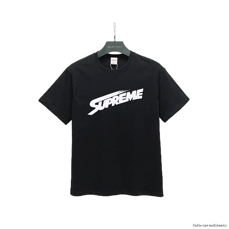 Supreme Printed Street-Style Black T-Shirt