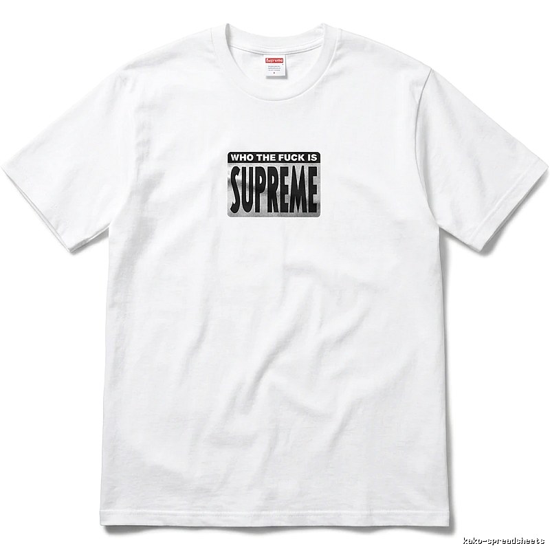 Supreme - printed trendy brand white T - shirt