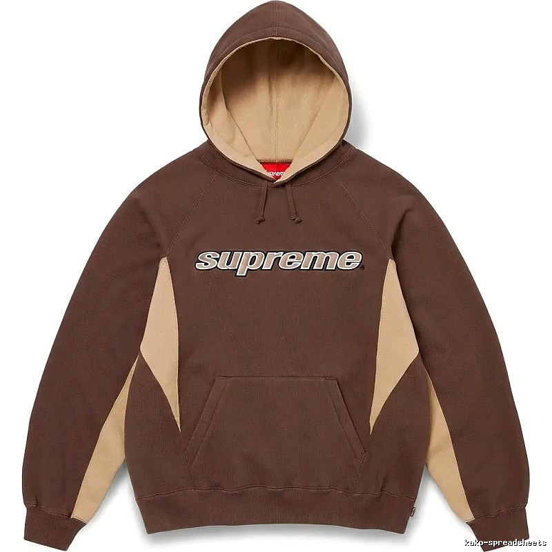 Supreme retro-style brown hoodie