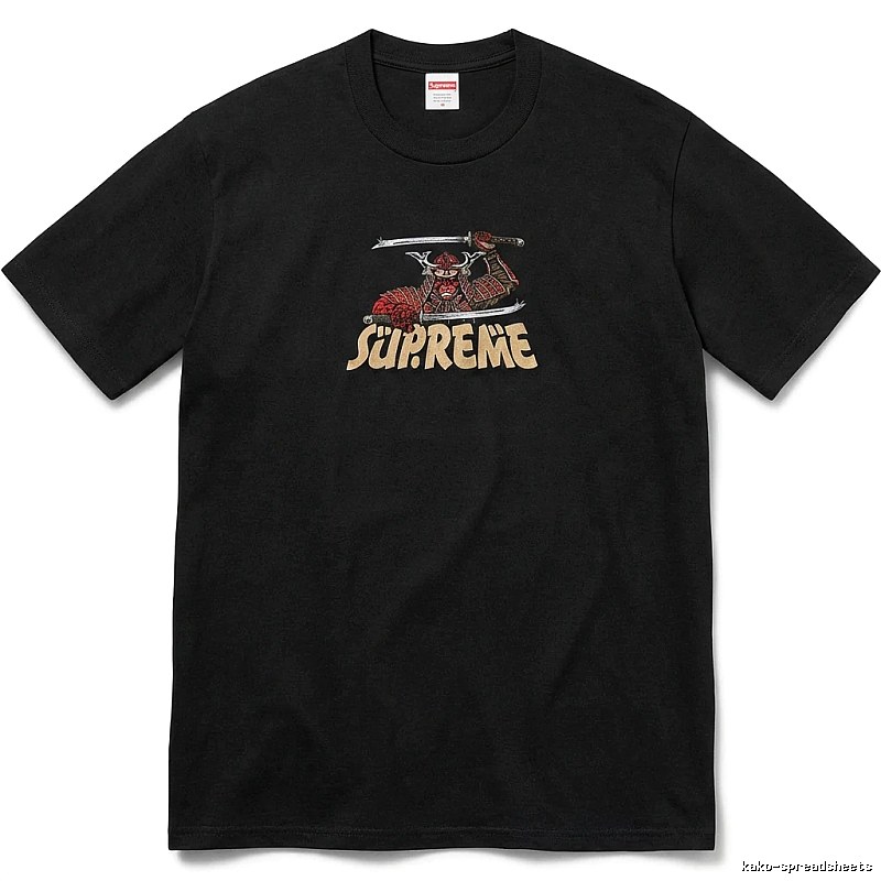 Supreme Samurai-style Black T-shirt