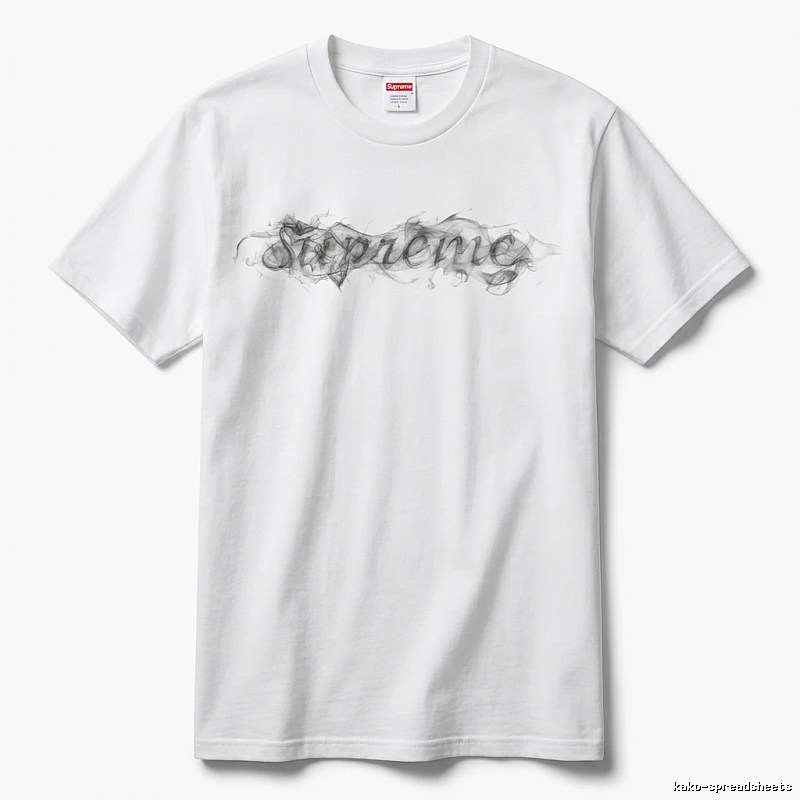 Supreme Smoke Style White T-shirt