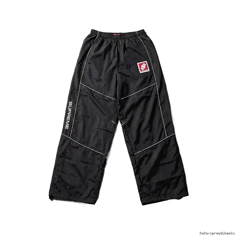 SUPREME sporty black long trousers