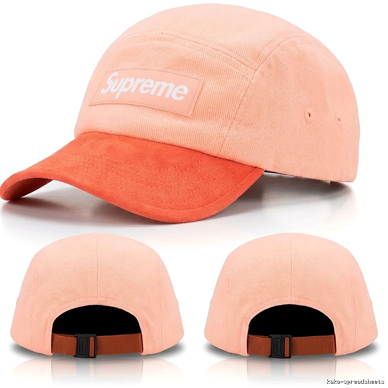 Supreme Stitching Trendy Brand Style Pink Hat