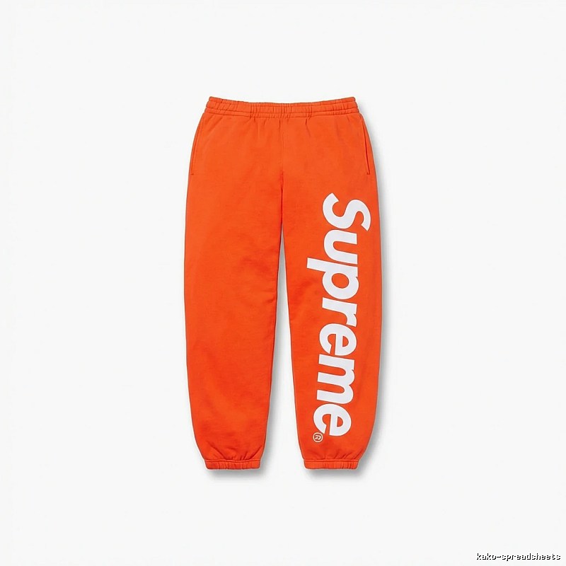 Supreme trendy brand orange sweatpants