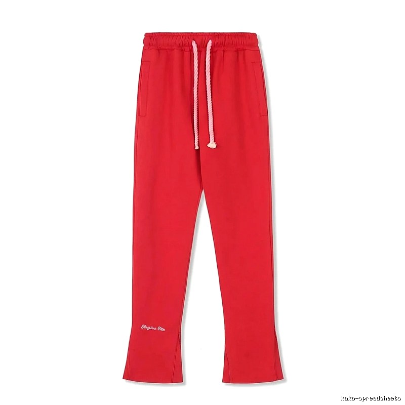 SynaWorld casual-style red long trousers