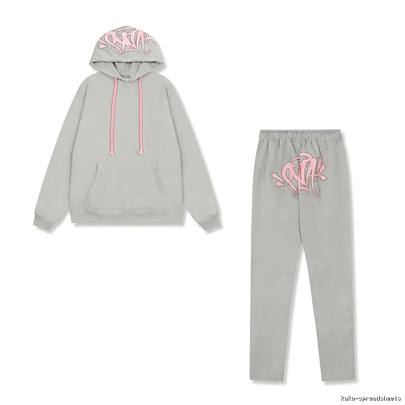 SynaWorld Graffiti Style Light Gray Suit
