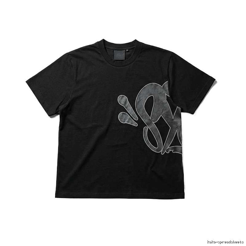 SynaWorld Trendy and Cool Style Black T-shirt