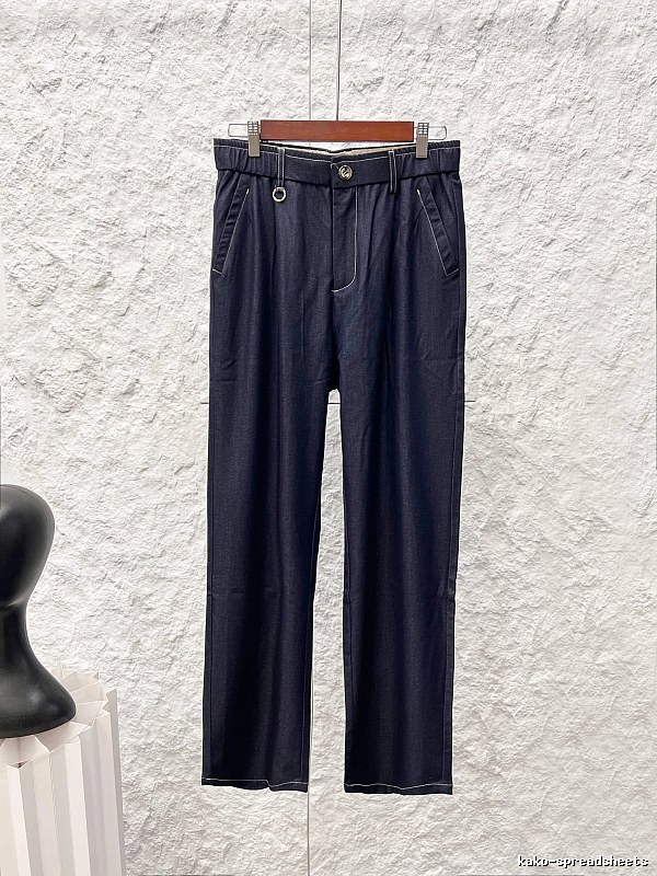 Tailored Straight Trousers - pressed-looking front and clean waistband for weekend