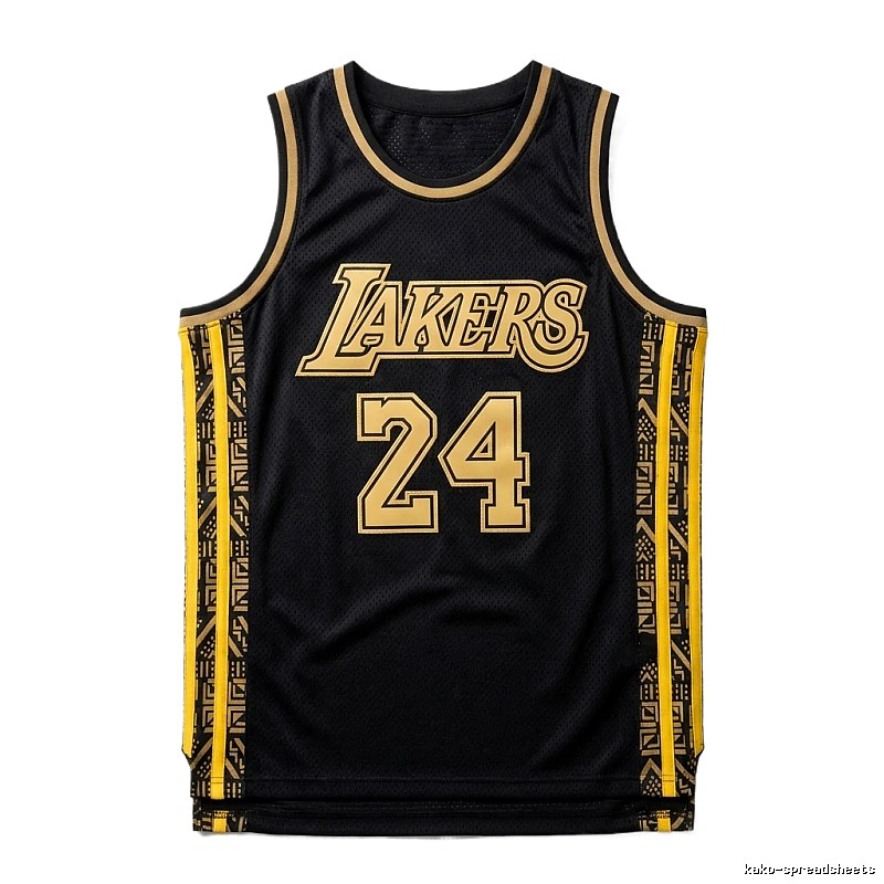 The No. 24 black jersey of the Los Angeles Lakers