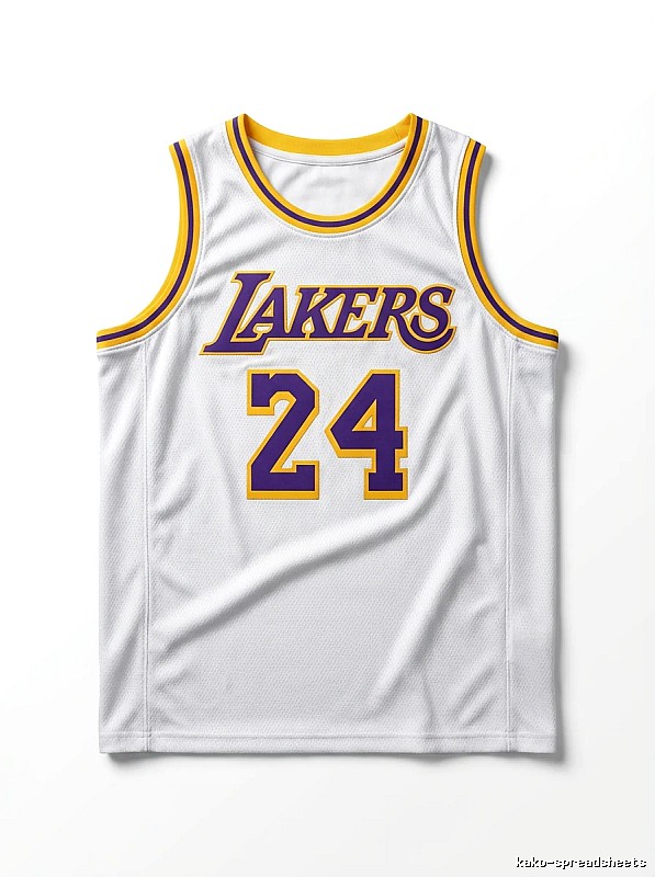 The No. 24 white jersey of the Kobe Lakers.