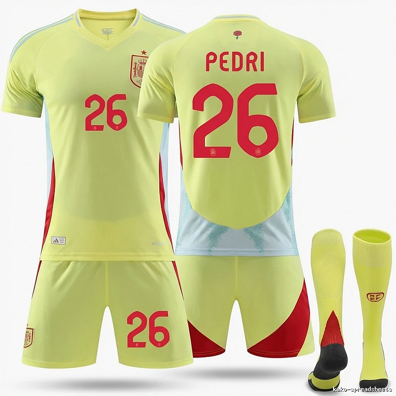 The yellow and red wind jersey series of Pedri in Spain.