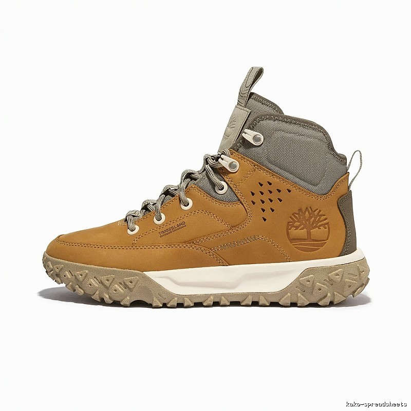 Timberland Outdoor Style Brown-Gray High-Top Shoes