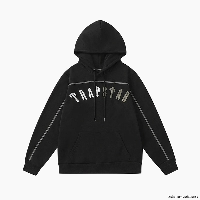 Trapstar letter-style black hoodie