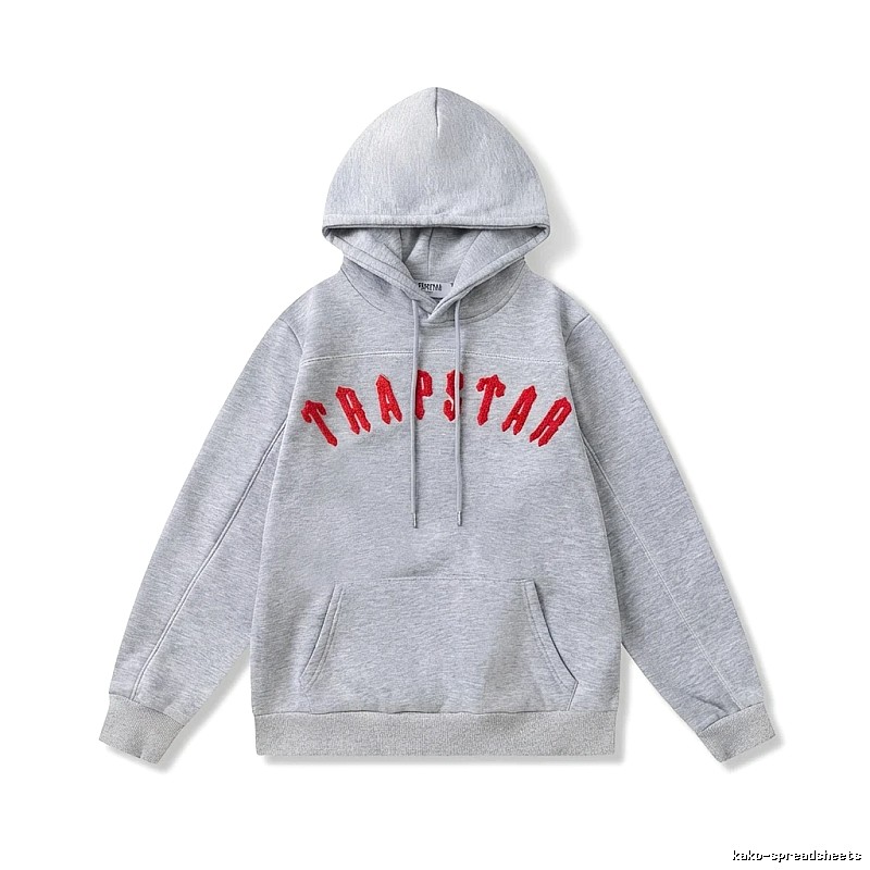 Trapstar Letter Style Grey Hoodie