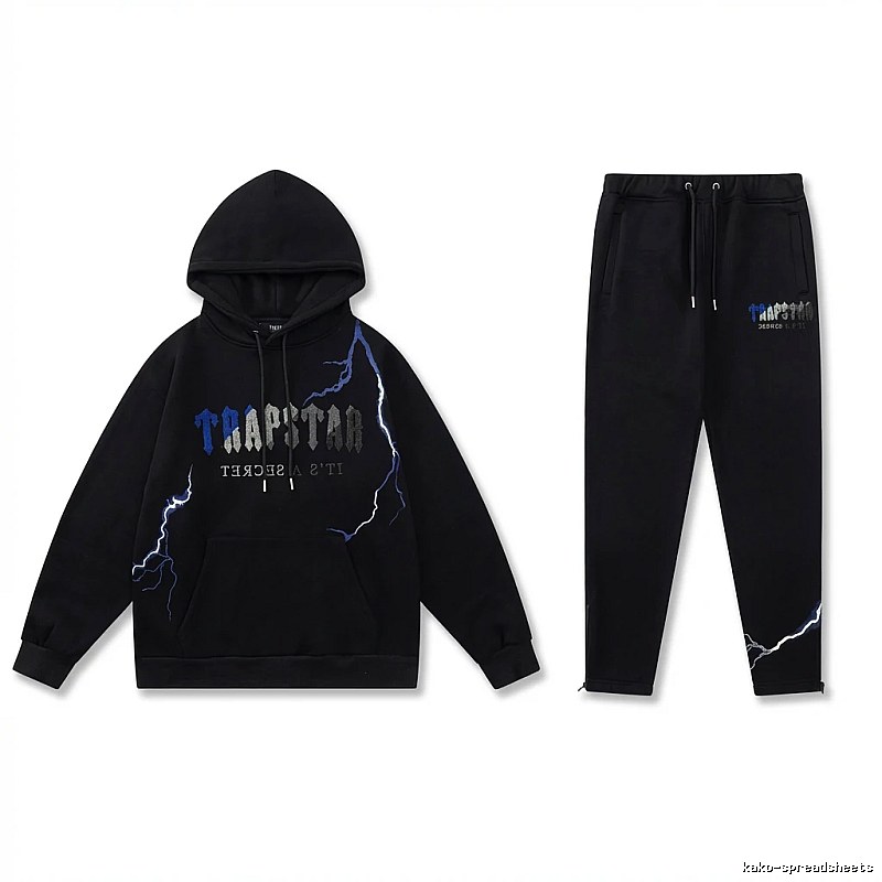 Trapstar Lightning Trendy Cool Black Suit