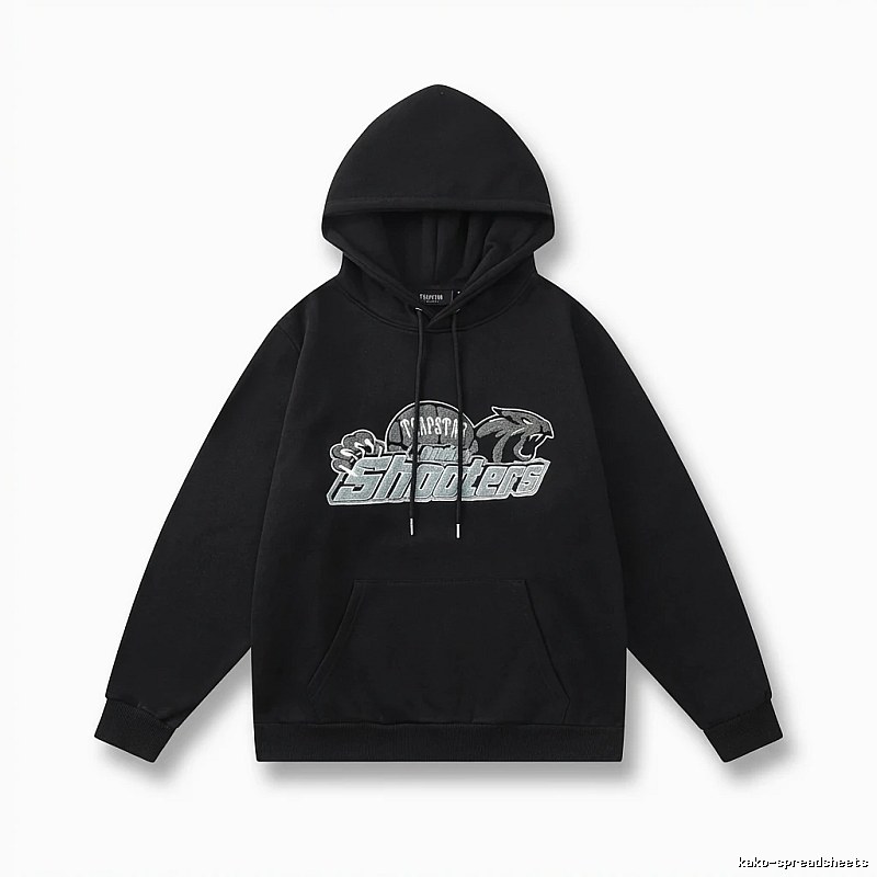 Trapstar - printed trendy and cool black hoodie