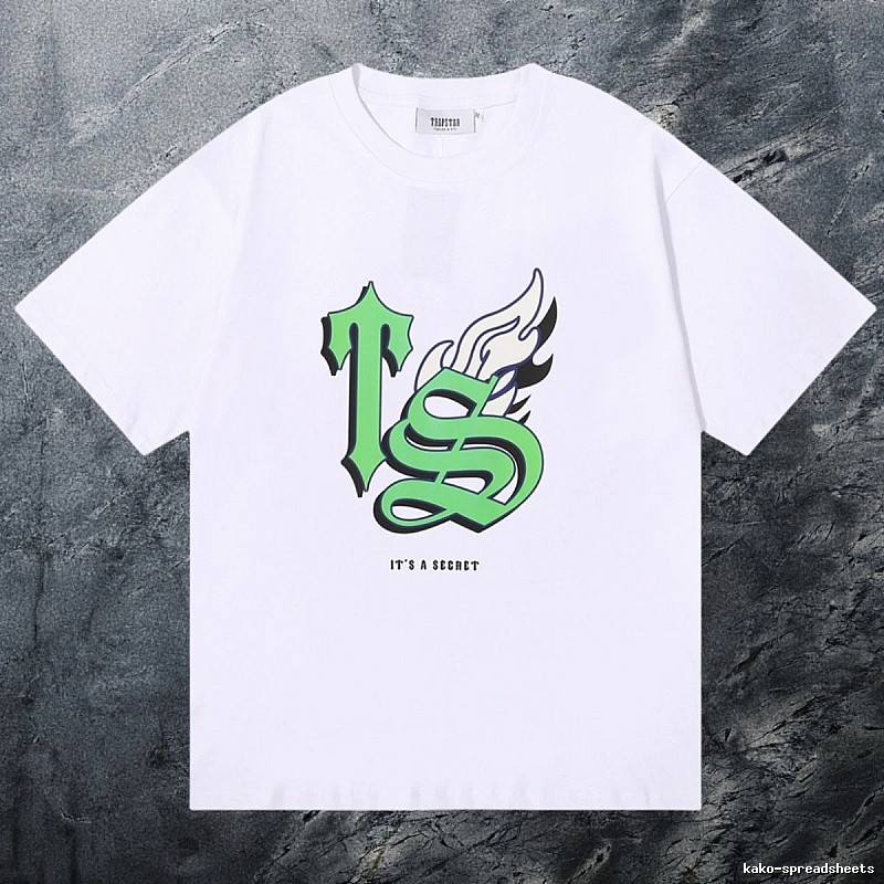 Trapstar Relaxed Keys graphic T-shirt Black White Key with Designer-Inspired Detail