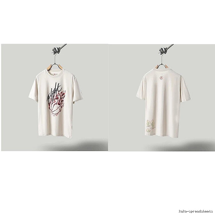 Travis Scott Cactus Co-branded Street-style Off-white T-shirt