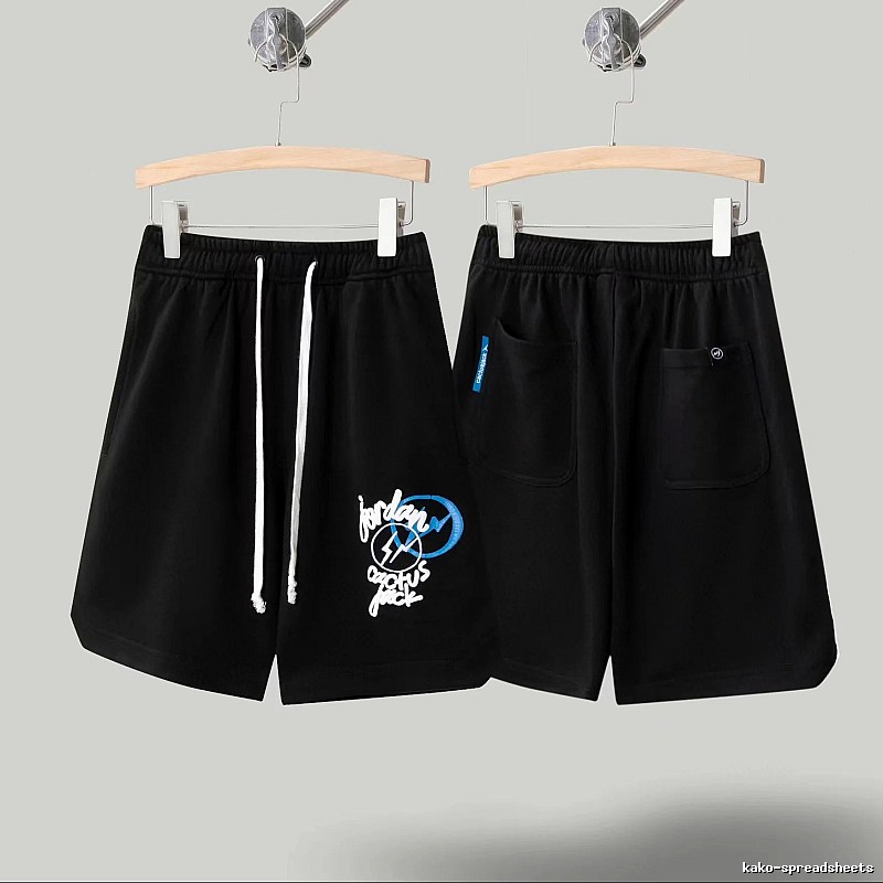 Travis Scott Cactus Jack Street Style Black Shorts