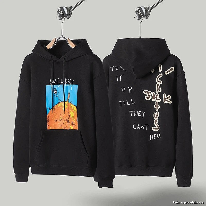 Travis Scott Lightweight Graphic hoodie Green Printed Graphics for Trend Styling
