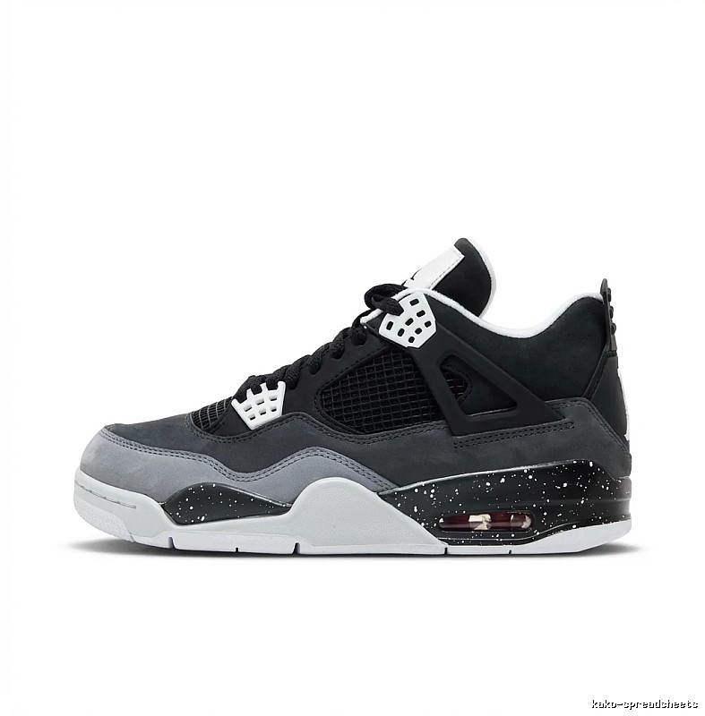 Trendy black and gray Jordan 4 shoes
