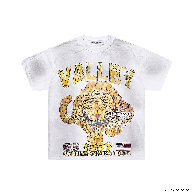 Valley American Vintage Cheetah Print White T-Shirt