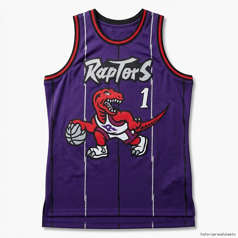 Vince Carter's retro-style jersey of the Raptors.