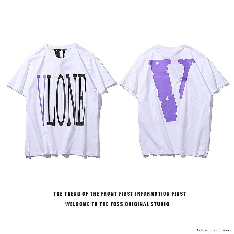 Vlone Compact Logo T-shirt Black Purple Vlone for Smart Casual Looks