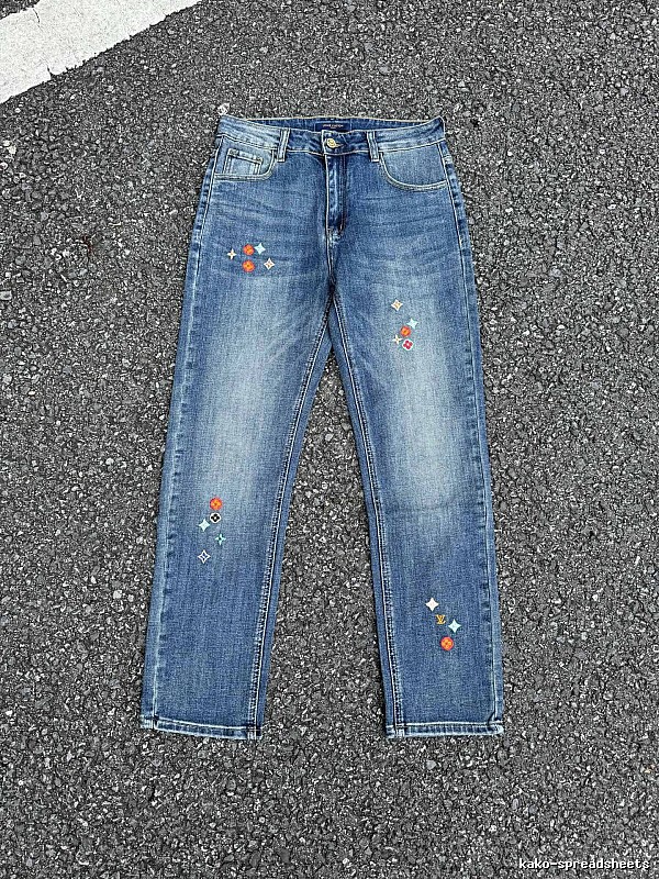 Washed Blue Embellished Jeans Lifestyle Edit
