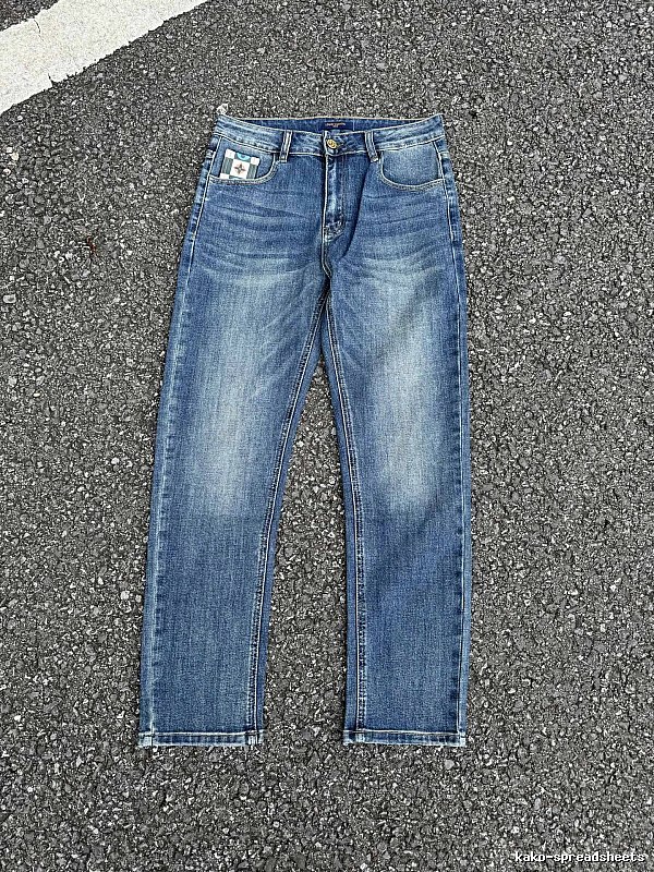 Washed Blue Modern Edit Straight Jeans