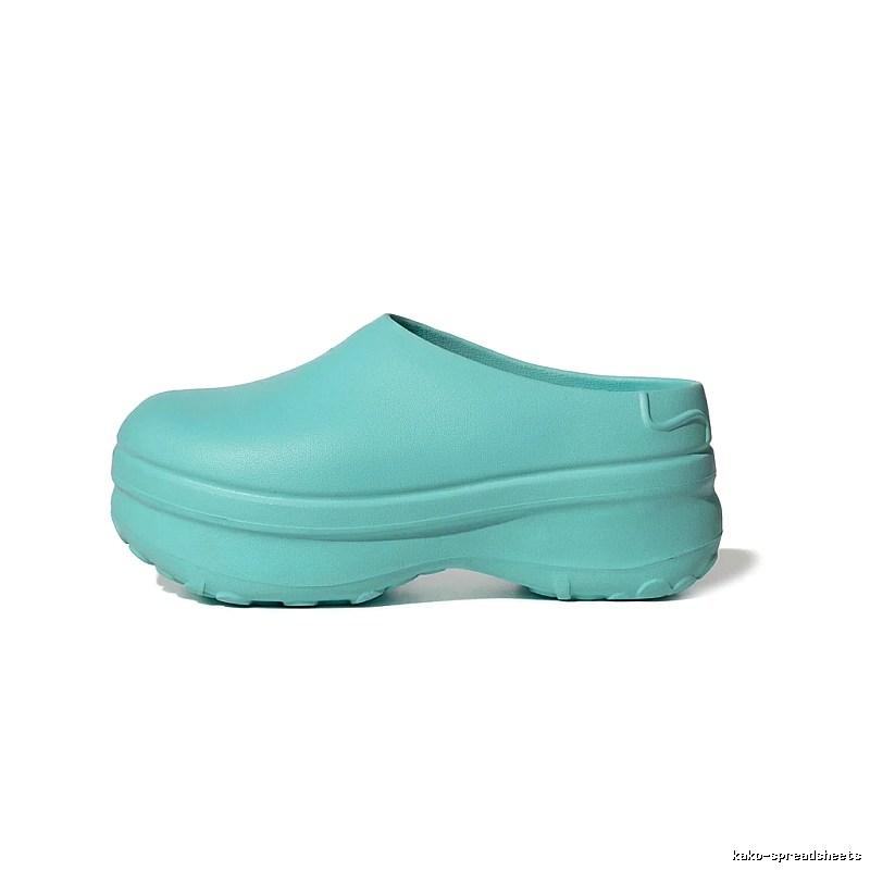 Yeezy thick - soled mint green slippers